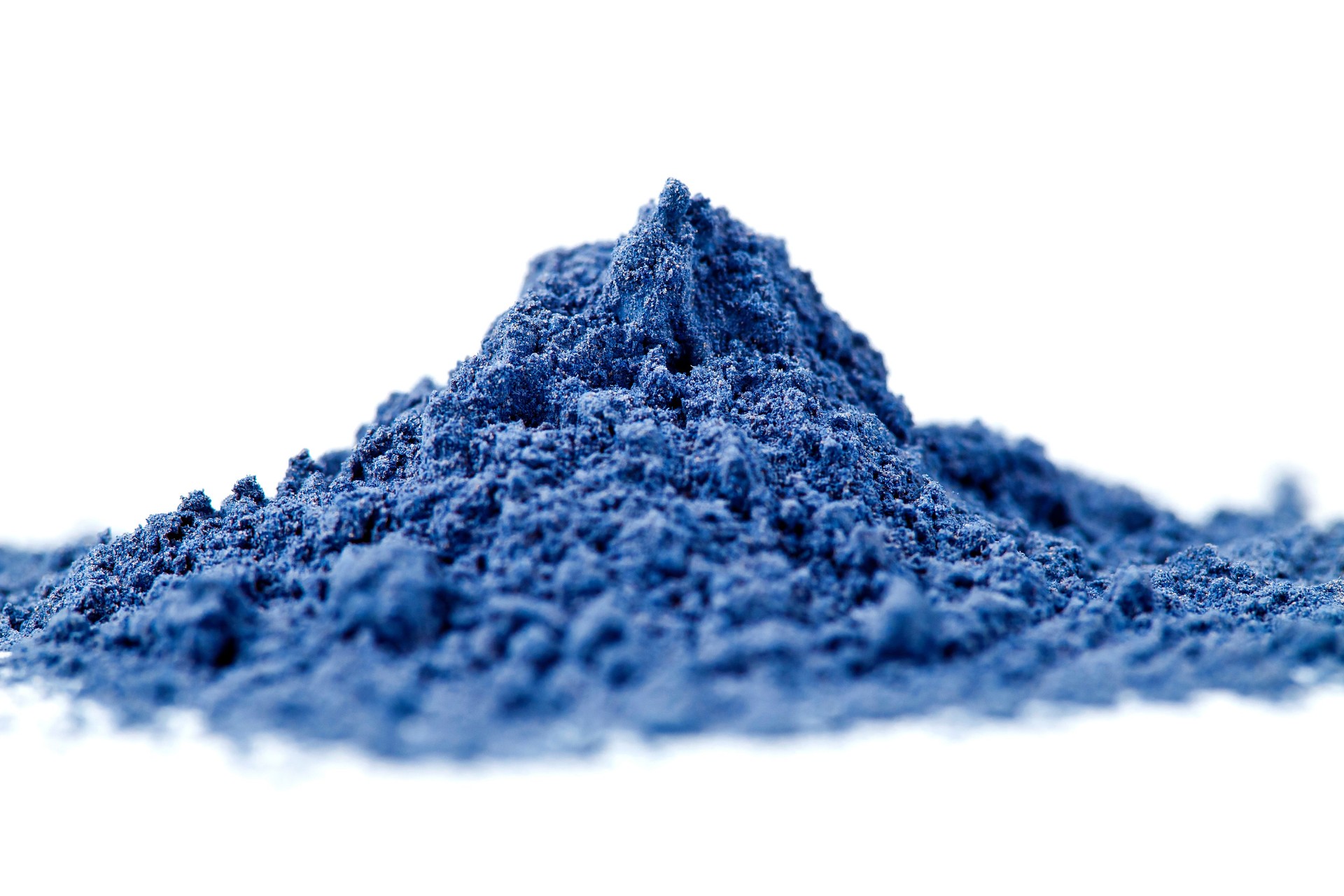 Heap of powdered blue matcha tea